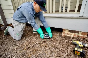 termite drain installation