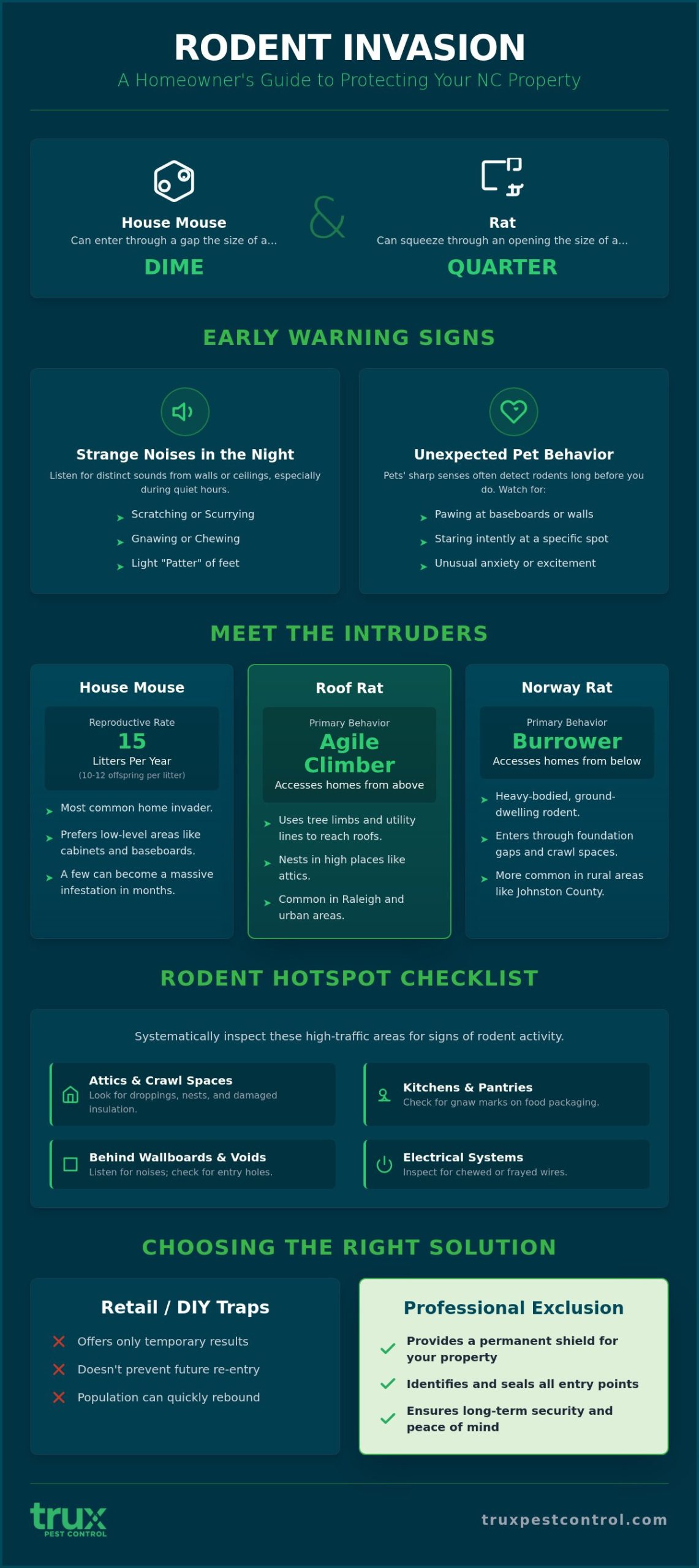 Signs of Rodents in Your House: A North Carolina Homeowner’s Guide